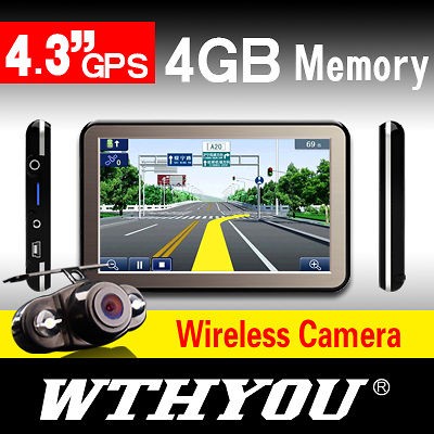 W403C CAR GPS NAVIGATION SYSTEM WIRELESS REVERSING CAMERA AV IN 