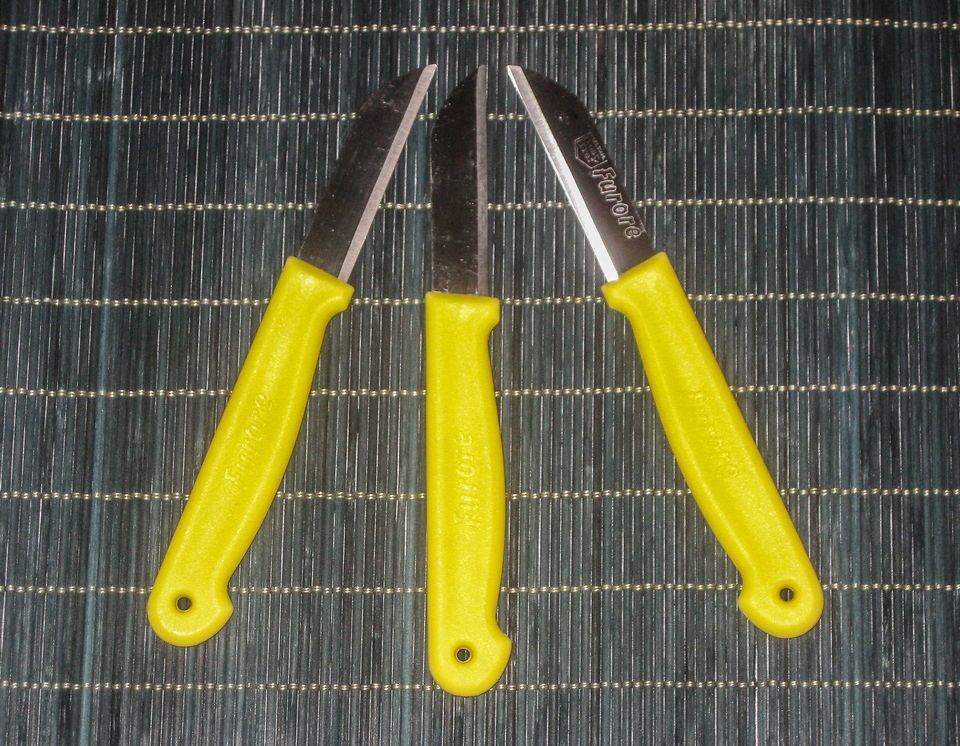 Furore German Military surplus paring utility knife 3 Pk yellow 