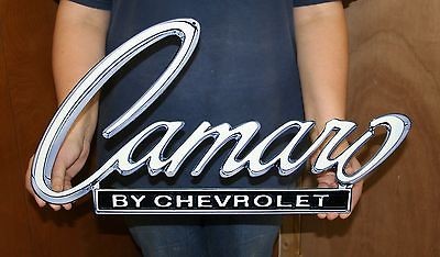 Camaro Metal Sign 1968 69 Header Deck   PhotoSTEEL