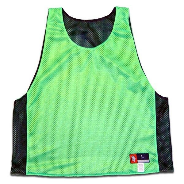 TribeHead Neon Green & Black Lacrosse Reversible Lax Pinnie