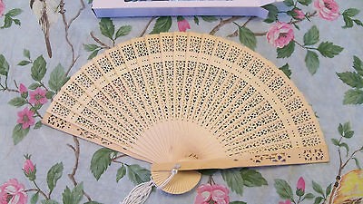 18th Century Colonial Williamsburg Wood Fan NEW NIB Costume Reenactor 