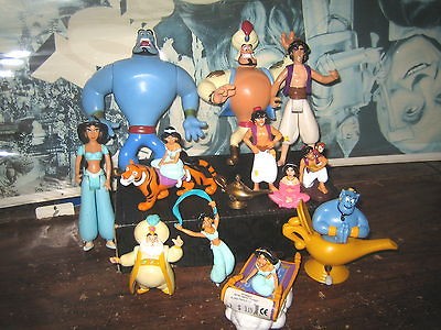 13 RARE HTF DISNEYS ALADIN COLLECTABLE FIGURES LOT