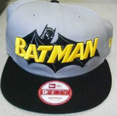 NEW ERA BATMAN LOGO ADJUSTABLE CAP MEDIUM / LARGE NEW WITH TAGS 9FIFTY 