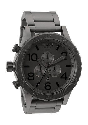 Nixon 51 30 CHRONO MATTE BLACK/MATTE GUNMETAL Watch A083 1062