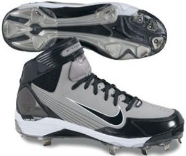 mens nike huarache LWP90 metal baseball cleat 375562 004 medium grey 