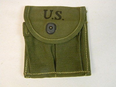 US GI WWII M1 CARBINE STOCK POUCH APPLETON AWNING SHOP DATED 1943