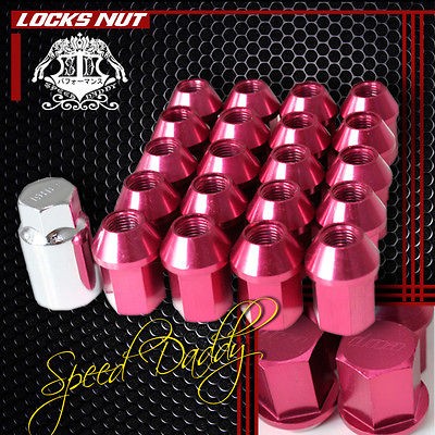   RACING WHEEL/RIM LUG NUT M12X1.5 +LOCK+SOCKET VIPER NITRO RED