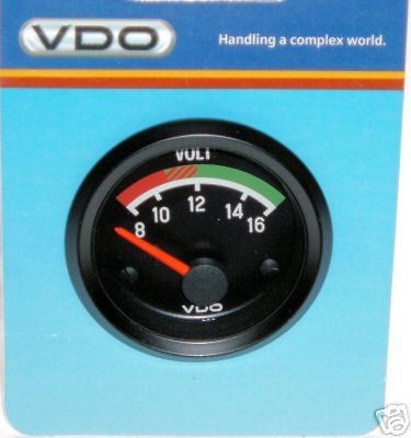 VDO 12V Voltmeter Gauge 2 1/16 for VW Sand Rail Buggy