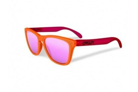 Oakley COLLECTORS EDITION FROGSKIN SUNGLASSES blacklight orange/pink 