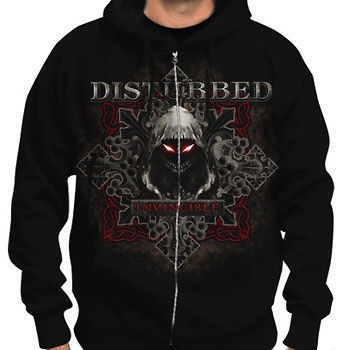 DISTURBED MEDIEVAL ZIP HOODIE S M L XL 2XL