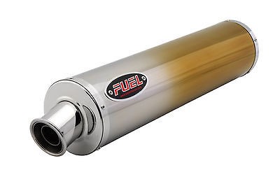 Fuel Honda Bros Exhaust NTV NT 400 650 Gold Titanium Round Mini UK 