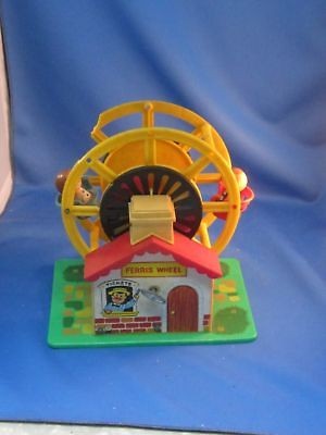 Old Little People Ferris Wheel windup music box