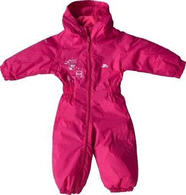 TRESPASS DRIPDROP ALL IN ONE KIDS PADDED WATERPROOF RAINSUIT SNOWSUIT 