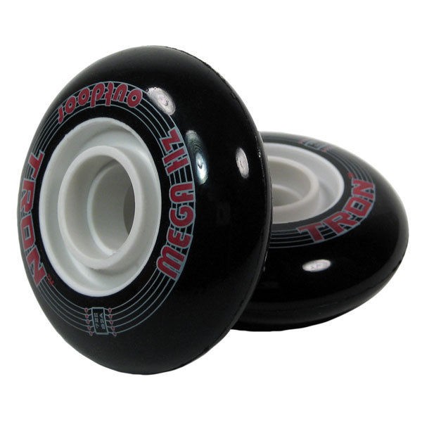 NEW TRON Mega Hz Outdoor Inline Hockey Wheels (BLACK) 80mm / 82a