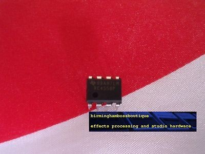 TEXAS RC4558P DUAL OP AMP CHIP OD 1 TS 9 TS 808 4558