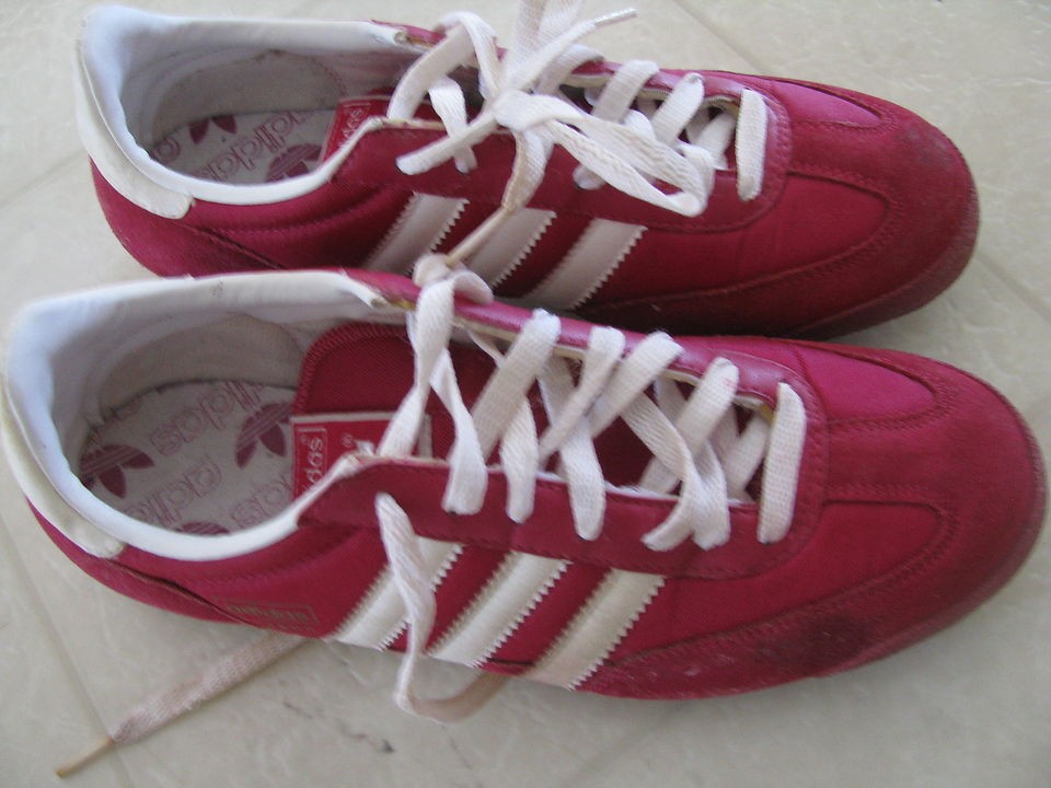   Vintage Adidas Dragon Sneakers ORIGINAL 70s Pink Collector Shoes 9.5