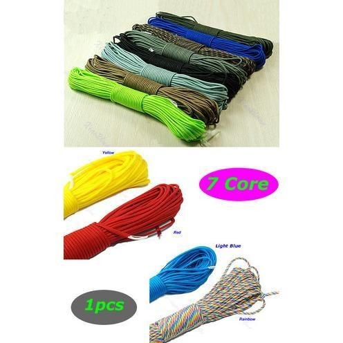   Parachute Cord Paracord 550 7 Core Strand 100FT Nylon Outdoor Survival