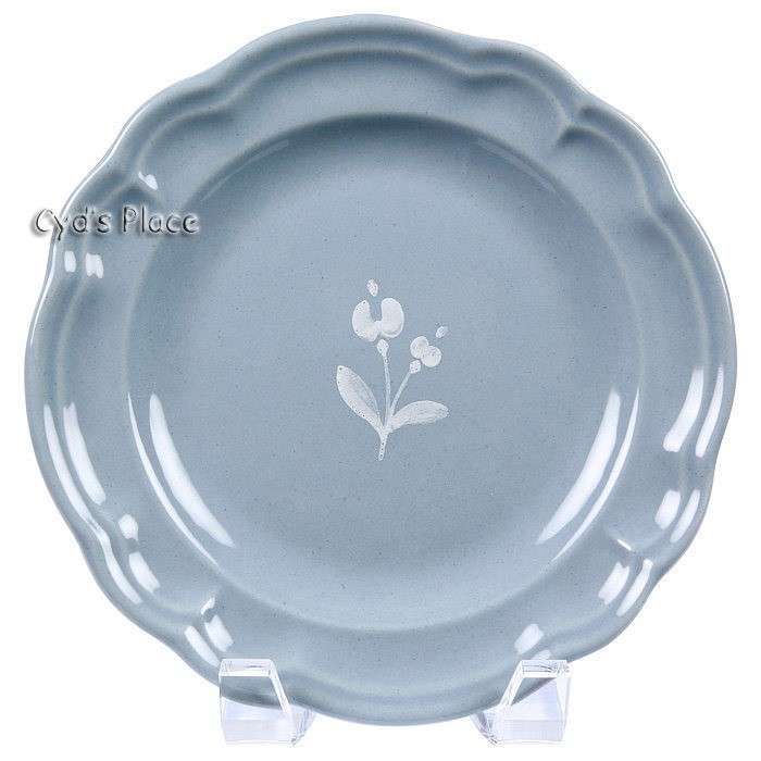 Pfaltzgraff Bouquet Salad Luncheon Plate Gazebo Light Blue with Whte 