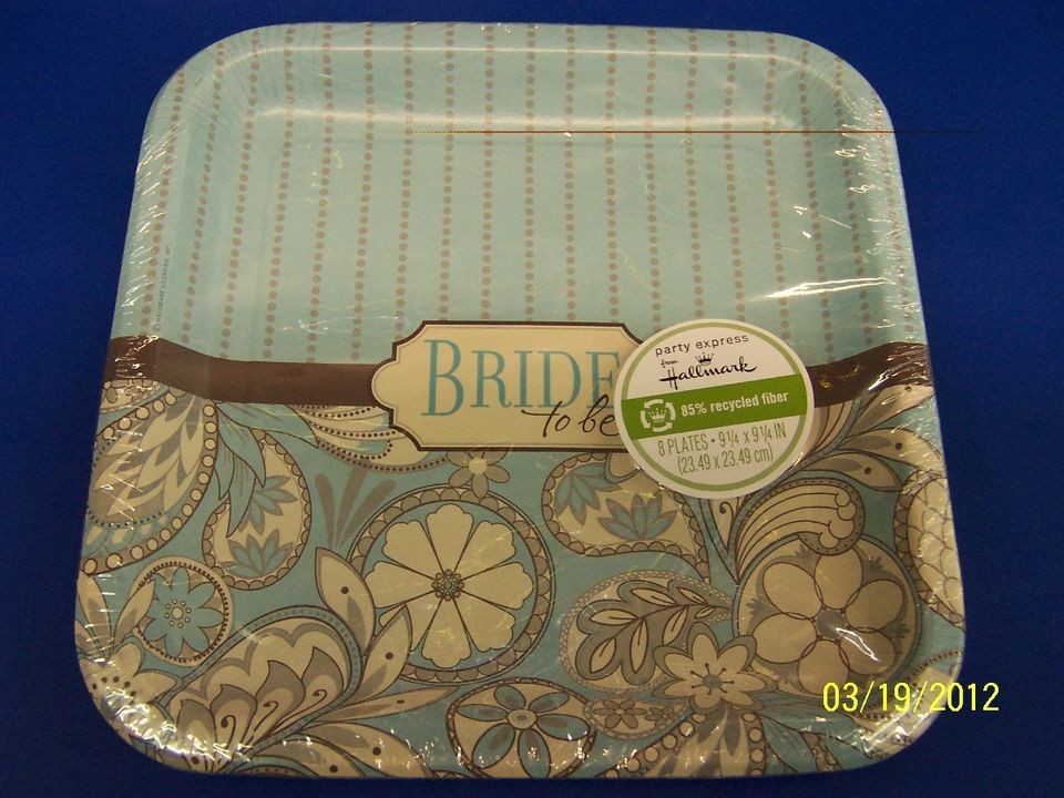 bridal shower paper plates