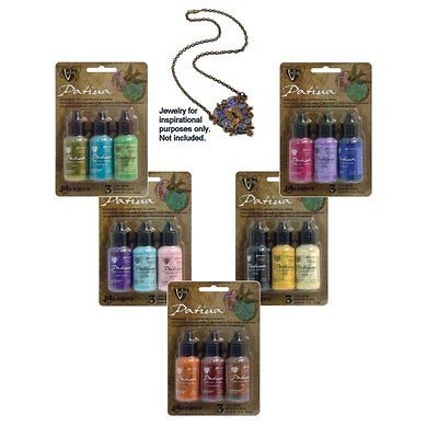 GET ALL 5 PALETTES & SAVE Ranger Vintaj Patina Kit Inks Metal Paint 