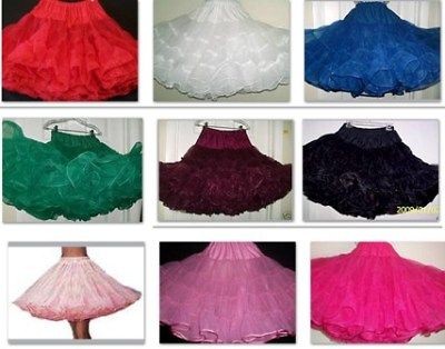 New 3 layer 80 yard Nylon Net & Organza Very Full Petticoat Malco 