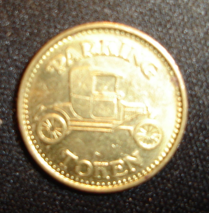   AUTOMOBILE PARKING TOKEN WITH NO CASH VALUE REVERSE * 