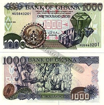 Coins & Paper Money  Paper Money World  Africa  Ghana