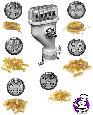   Mixer Pasta Press Stand Mixer Attachment KPEXTA 6 pc Pasta spag maker