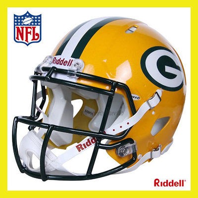 GREEN BAY PACKERS ON FIELD AUTHENTIC REVOLUTION SPEED FOOTBALL HELMET