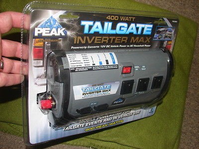 PEAK 400 ( 800 WATT PEAK) POWER INVERTER MAX 12 VOLT TAILGATE #PKC0BO 