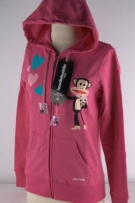 Paul Frank Pink Julius Chachi Hoodie Buddie Junior 3493