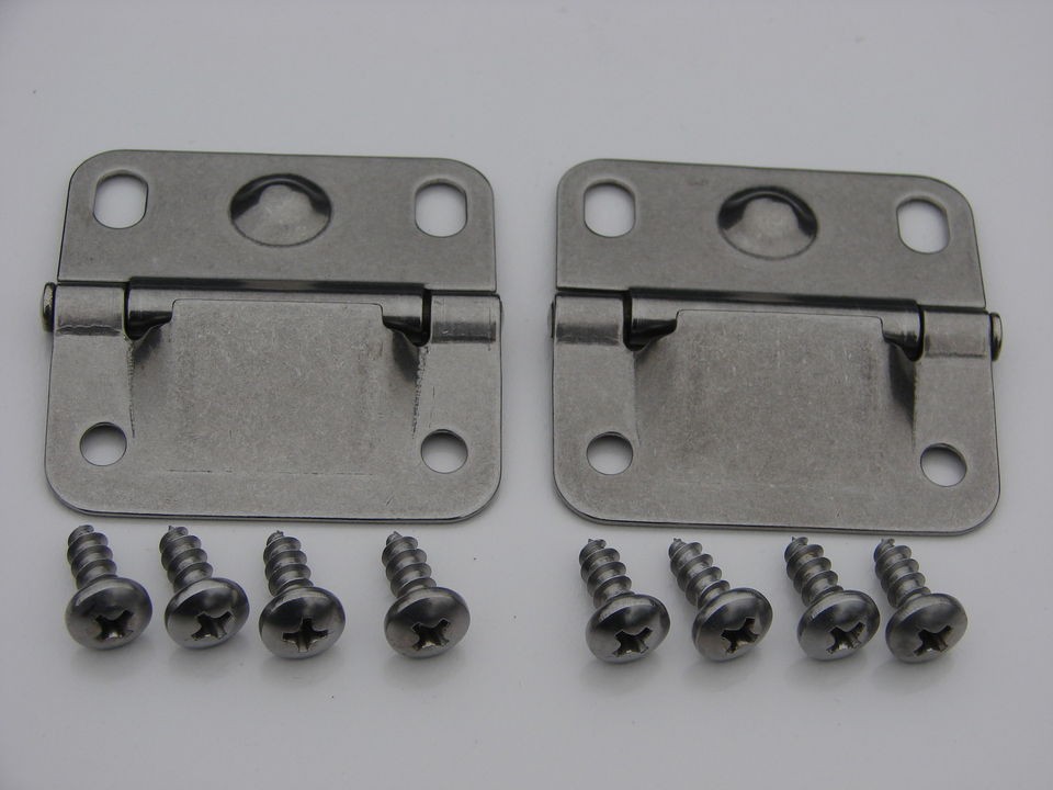   COLEMAN STAINLESS STEEL   2 HINGES & 8 SCREWS COOLER PART #6155 5741