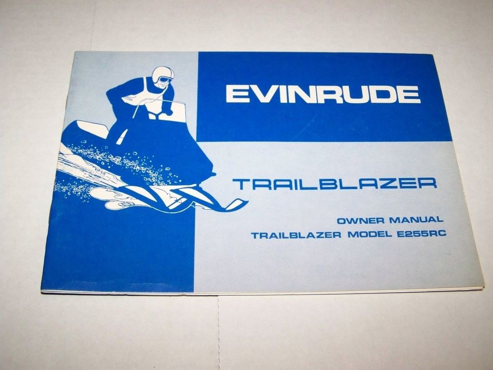 1970 EVINRUDE TRAILBLAZER E255RC SNOWMOBILE MANUAL   NOS   NEW OLD 