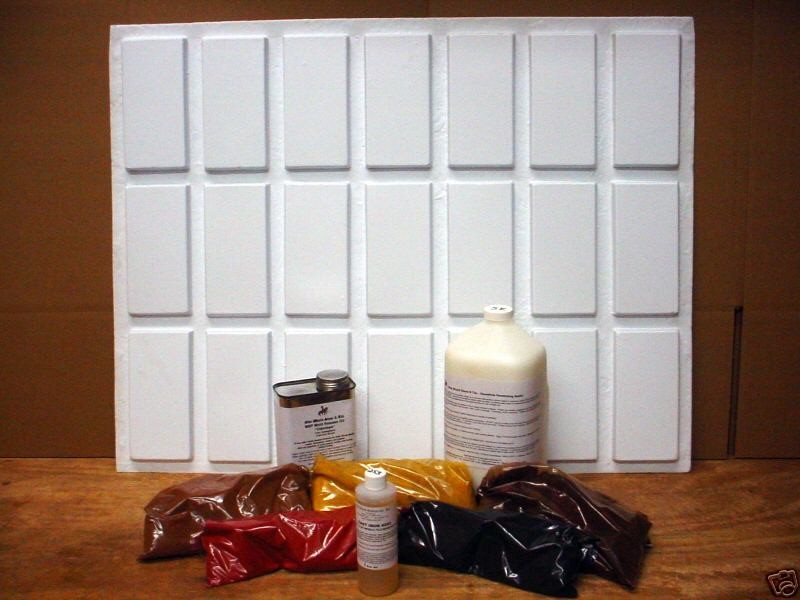 925 4x8 FLAT FACE BRICK VENEER SUPPLIES KIT W/21 MOLDS