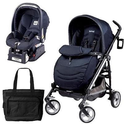 Peg Perego Switch Four Travel System with a Diaper Bag   Zaffiro 