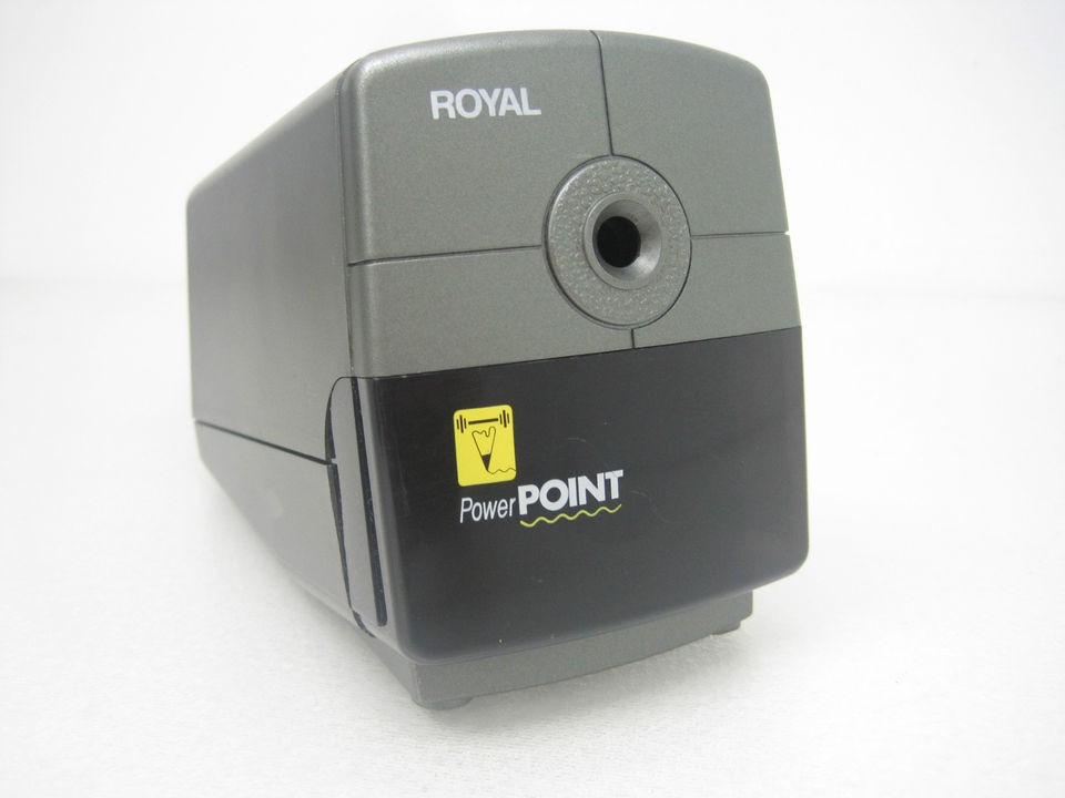 Royal Power Point Auto Stop Electric Office Desk Pencil Sharpener
