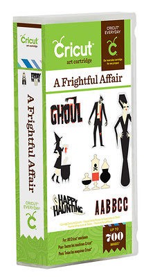   Frightful Affair Halloween Cartridge with Phrases and Font *NEW