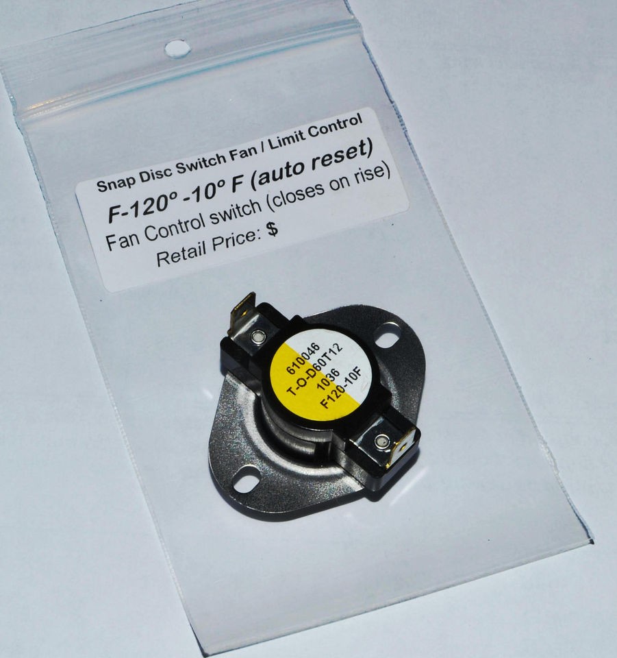 Pellet Stove Low Limit Switch Fan F120 Englander Eart​h Austroflamm 