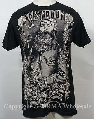 Authentic MASTODON Beard Slim Fit T Shirt S M L XL XXL Official NEW