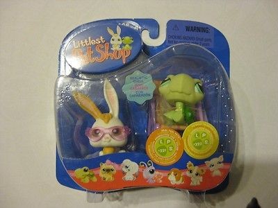 Retired Littlest Pet Shop #321 & #322 Real Feel Turtle & Totally 