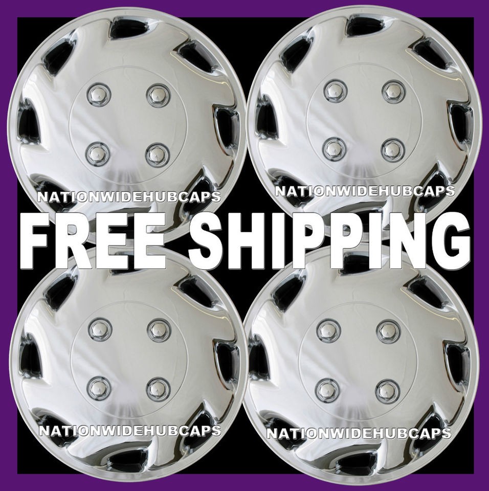   Trailer Boat Motorcycle Tent Camper Hub Caps Full Cover Chrome Wheels