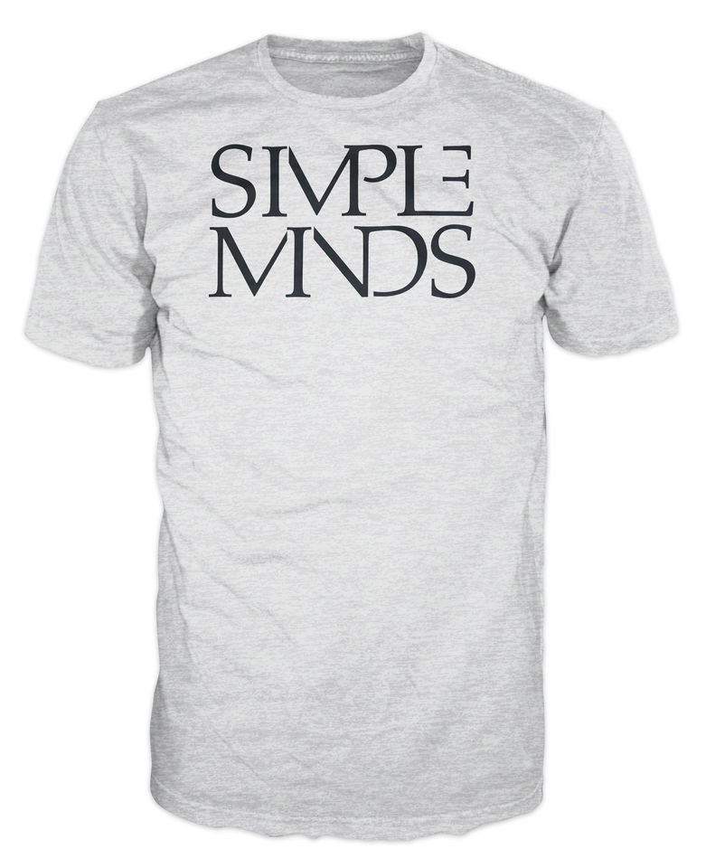 Simple Minds Contemporary Rock U2 INXS Pet Shop Boys T Shirt (Grey)