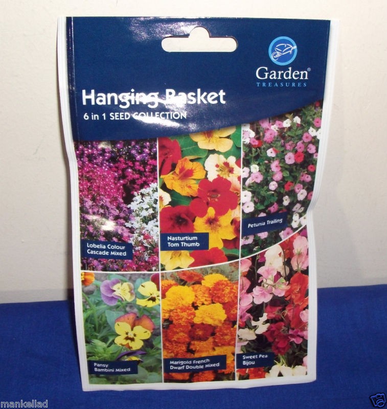 HANGING BASKET SEEDS TRAILLING FLOWERS PLANTS GARDEN POTS & TUBS 