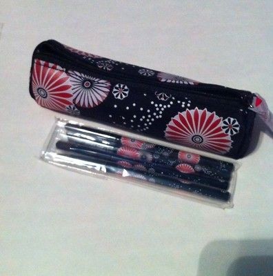   Kay Color Burst Eye Essentials Brush Set New In Pkg   4 Brushes & Bag