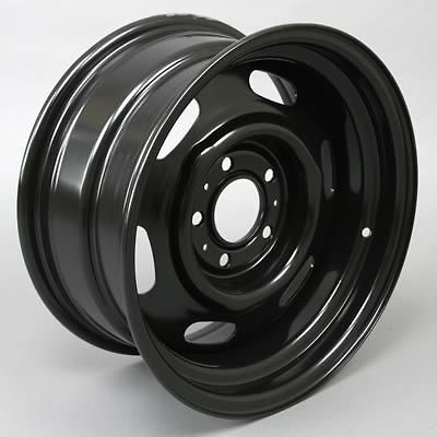 Wheel Vintiques 69 Series Chrysler Police Black Wheel 15x8 5x4.5 BC