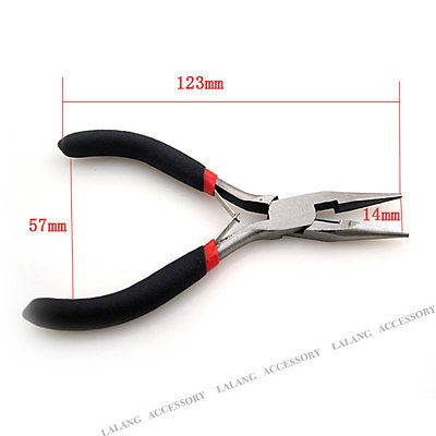 Free Ship 1 Flat Needle Nose Pliers Jewelry Tool 180007