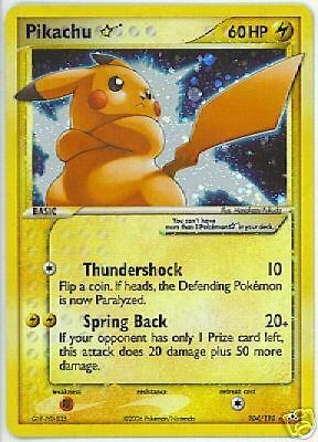 Shining Pikachu 104/110 Rare EX GOLD STAR Holo Foil