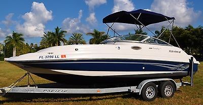   Winns 234 Funship DECK BOWRIDER bow ski WAKE pontoon 2001 Volvo Penta