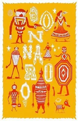 BONNAROO 2010 CONCERT POSTER DAVE MATTHEWS KINGS OF LEON