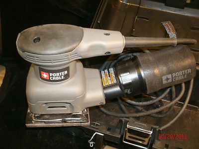 PORTER CABLE 342 PALM GRIP FINISHING SANDER in CASE